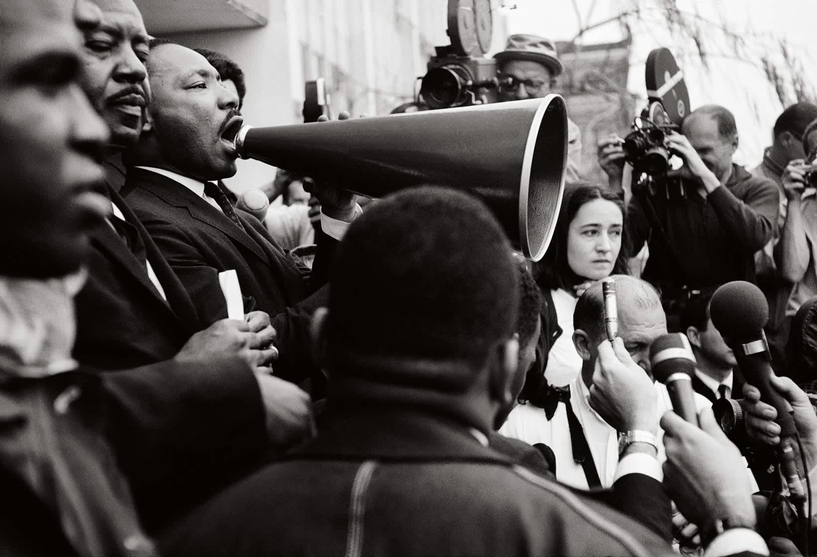 King with Megaphone, Selma, Mississippi