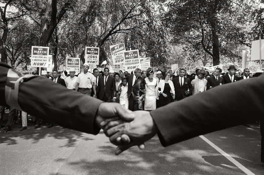 Steve Schapiro, Jackie Robinson, Rosa Parks, and Other Activists March on Washington, 1963