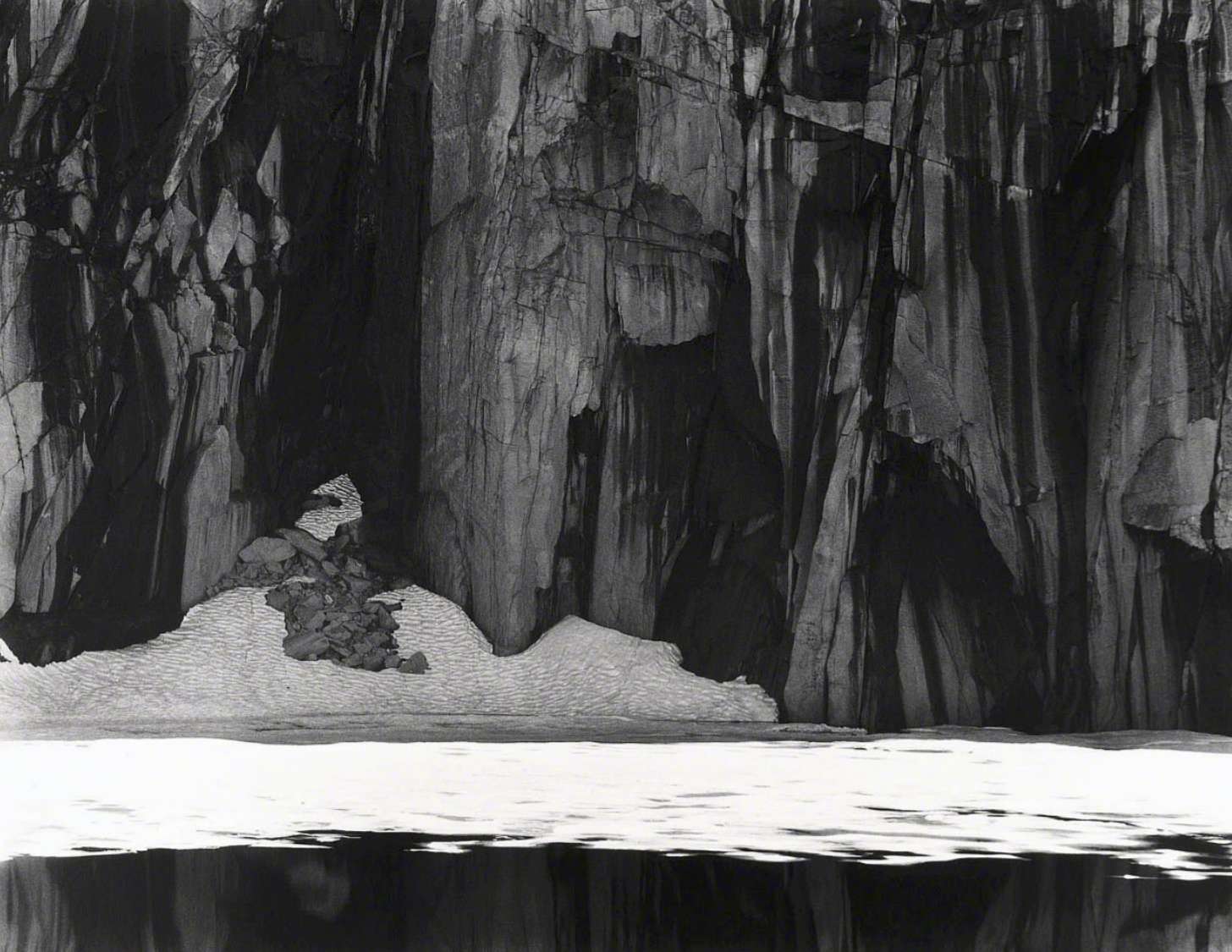 Ansel Adams, Frozen Lake and Cliffs, Kaweah Gap Sequoia National Park. Calfornia, 1932