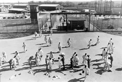 Prison Series (Inmates being Searched In Prison Yard)
