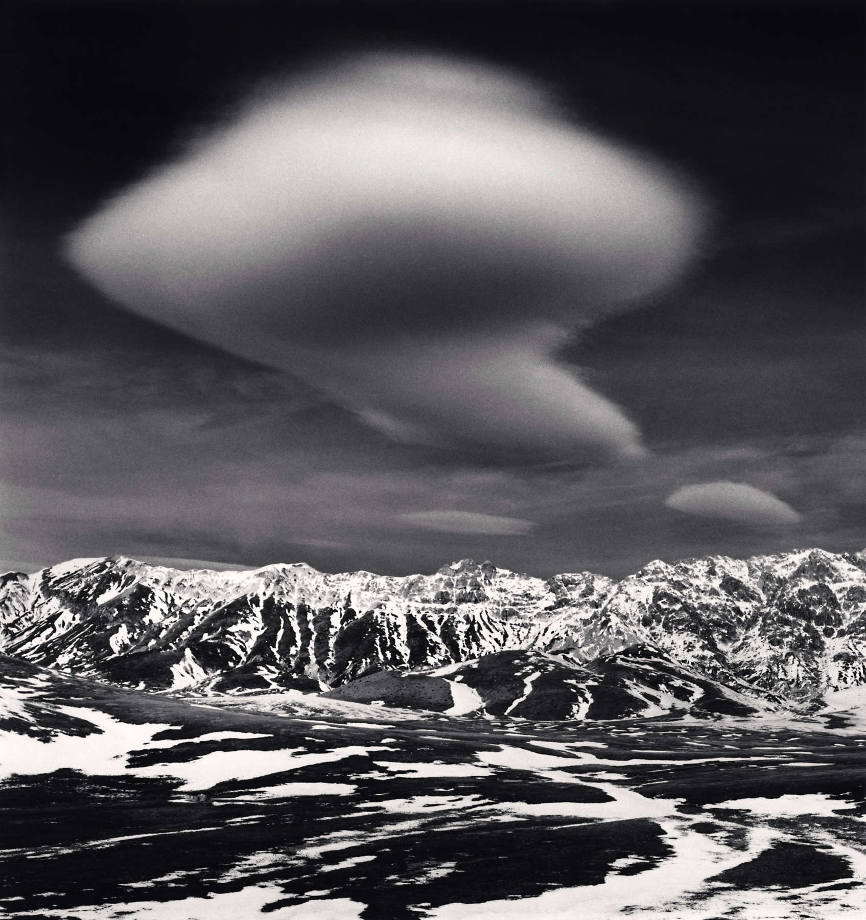 Michael Kenna, Curious Cloud, Campo Imperatore, Abruzzo, Italy 