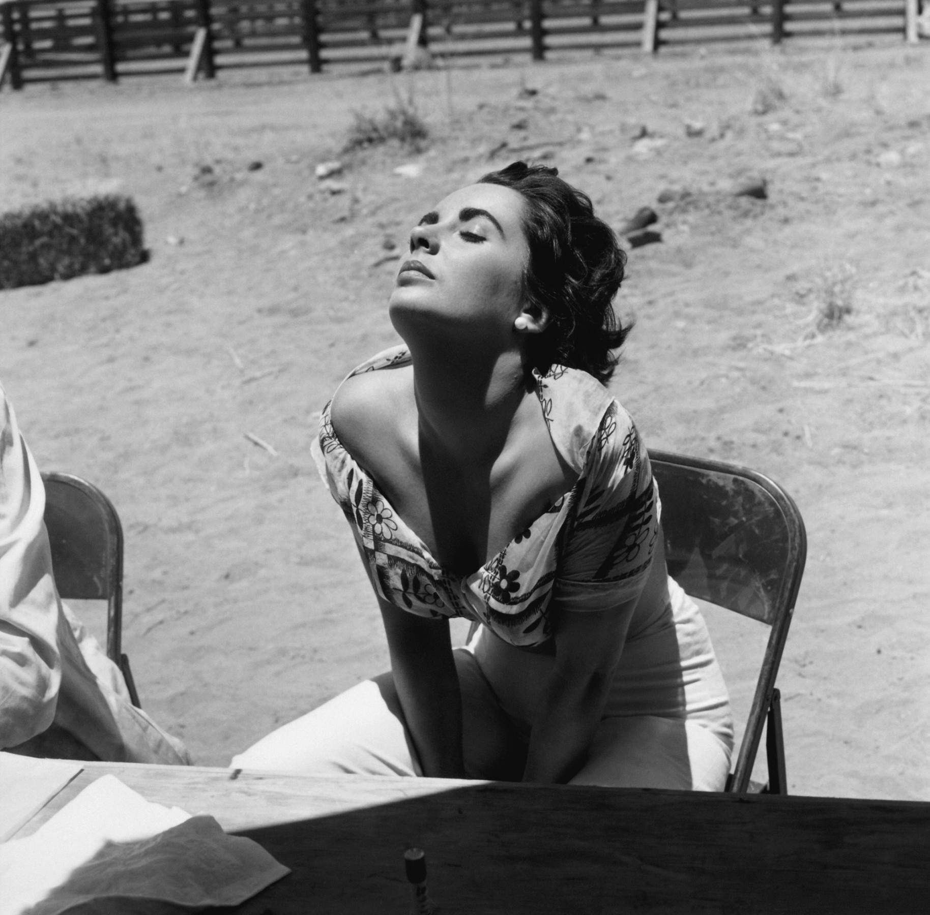 Liz Taylor Sunning Herself