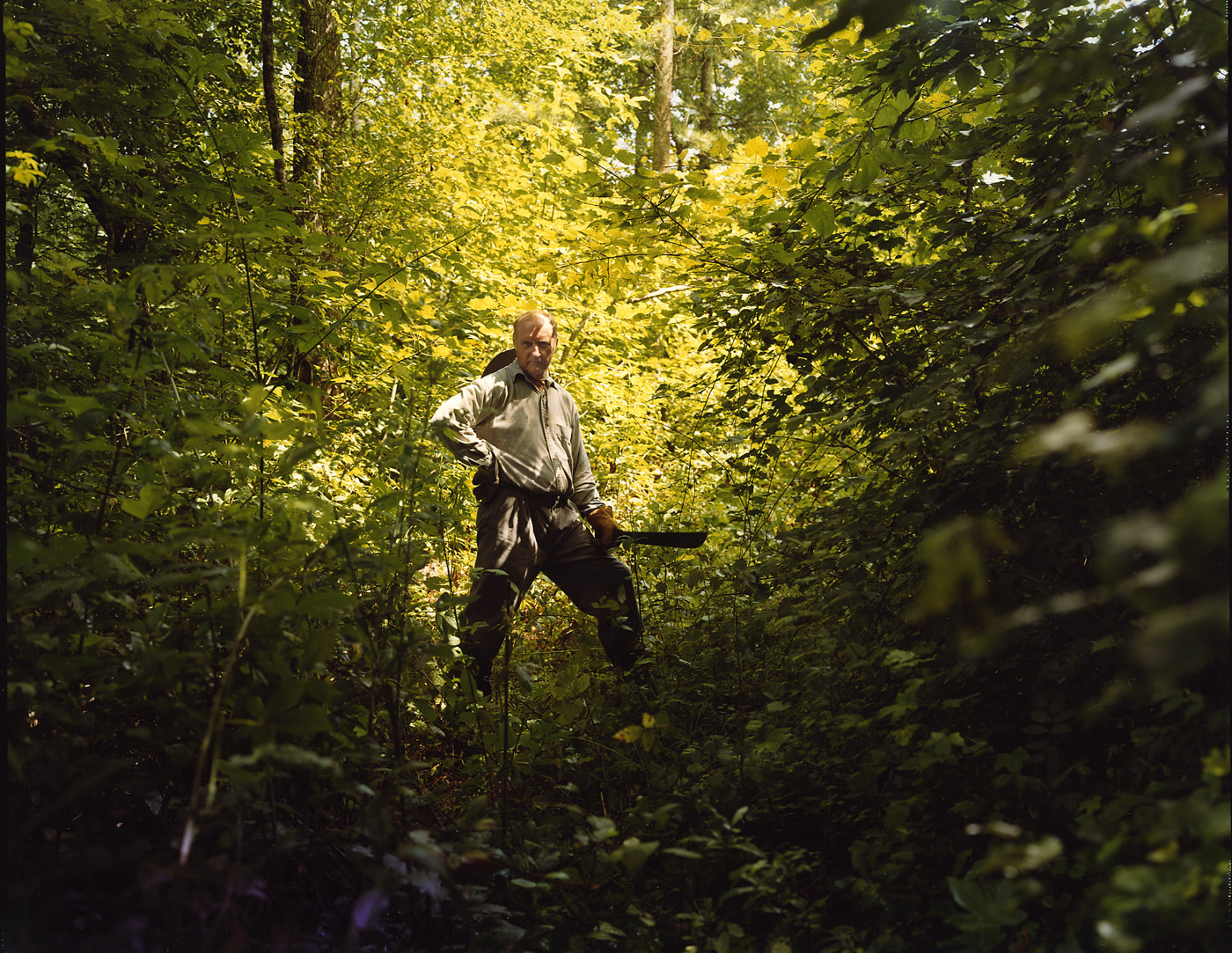 Dad with Machete