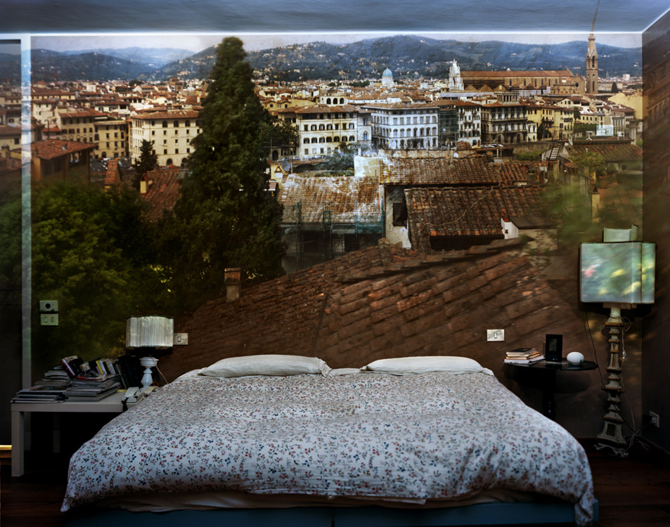 Camera Obscura: View of Florence Looking Northwest Inside Bedroom