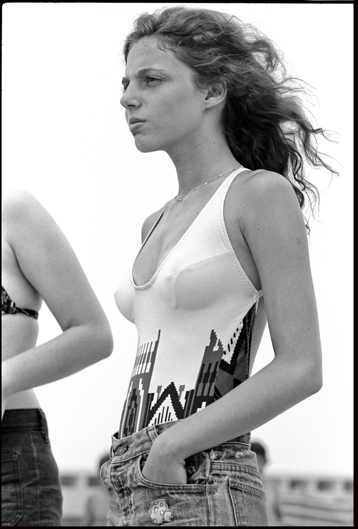 Girl in Skyline Suit