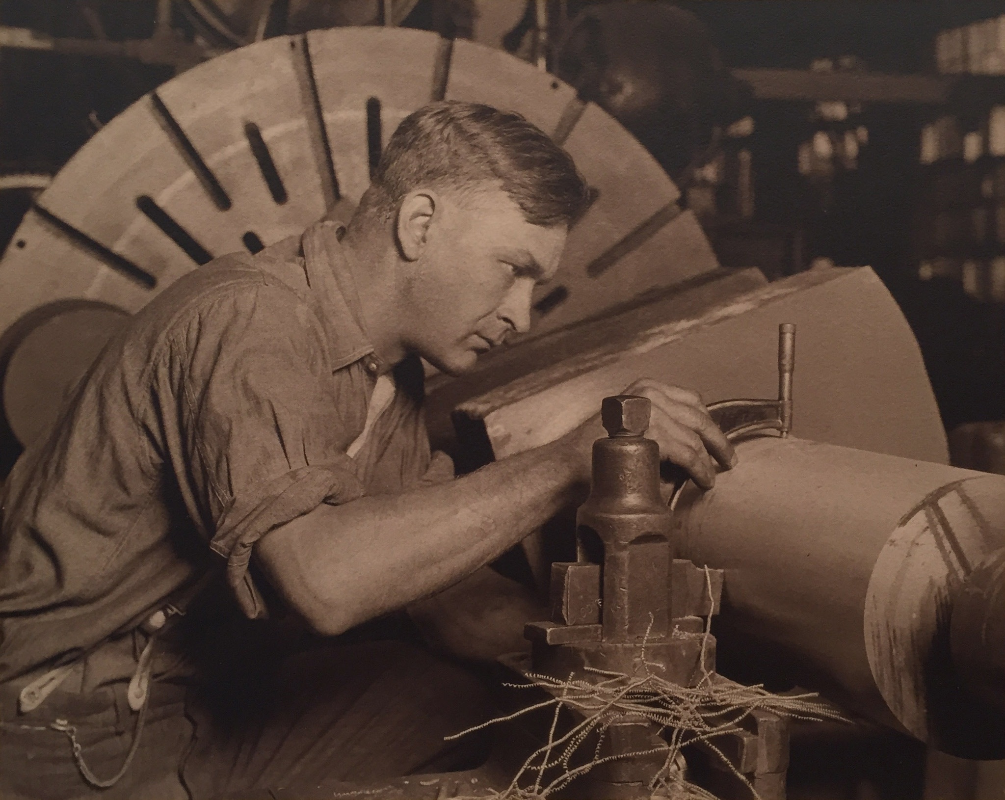 Man with Micrometer