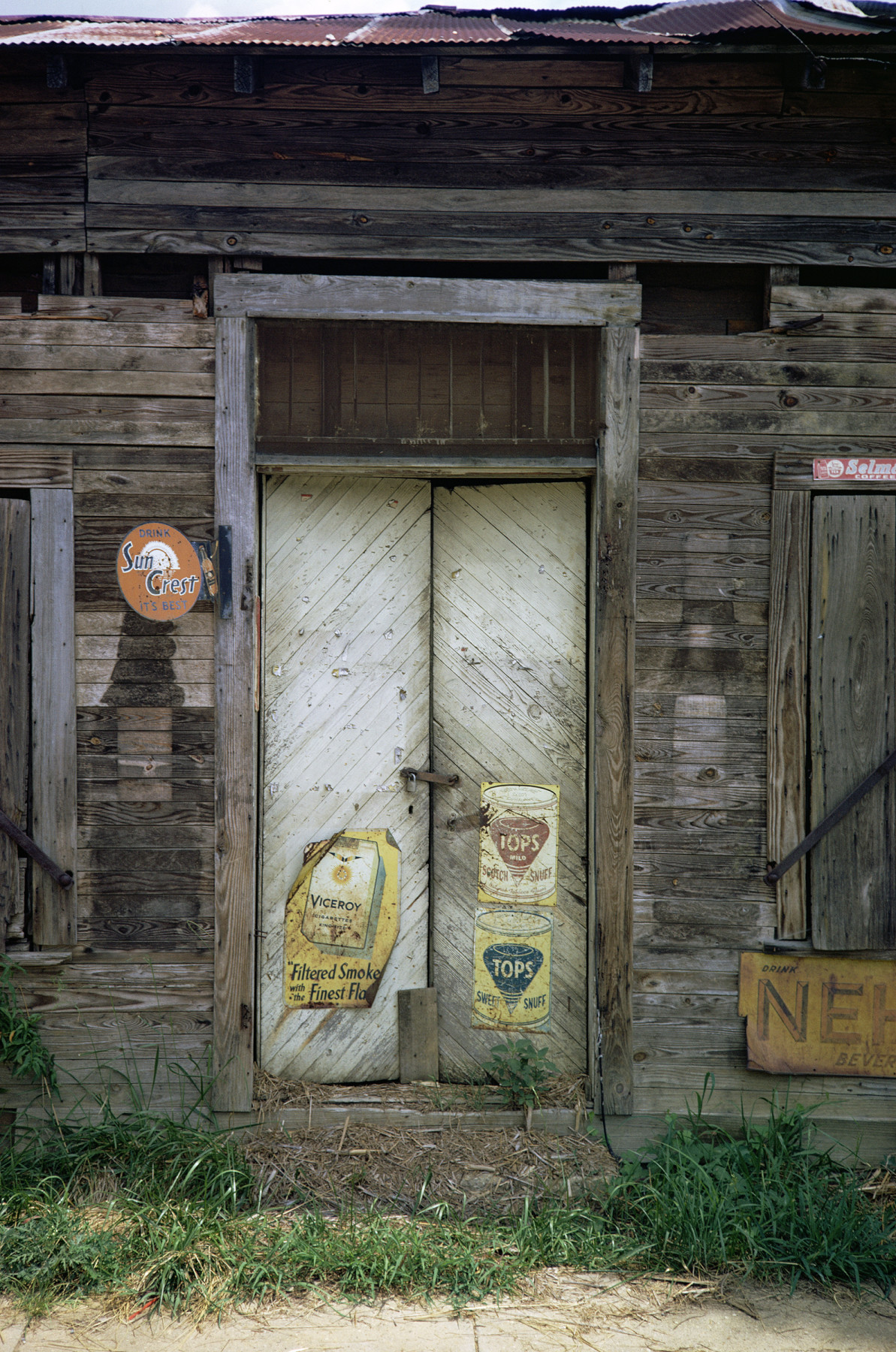 Door with Signs, Uniontown, Alabama