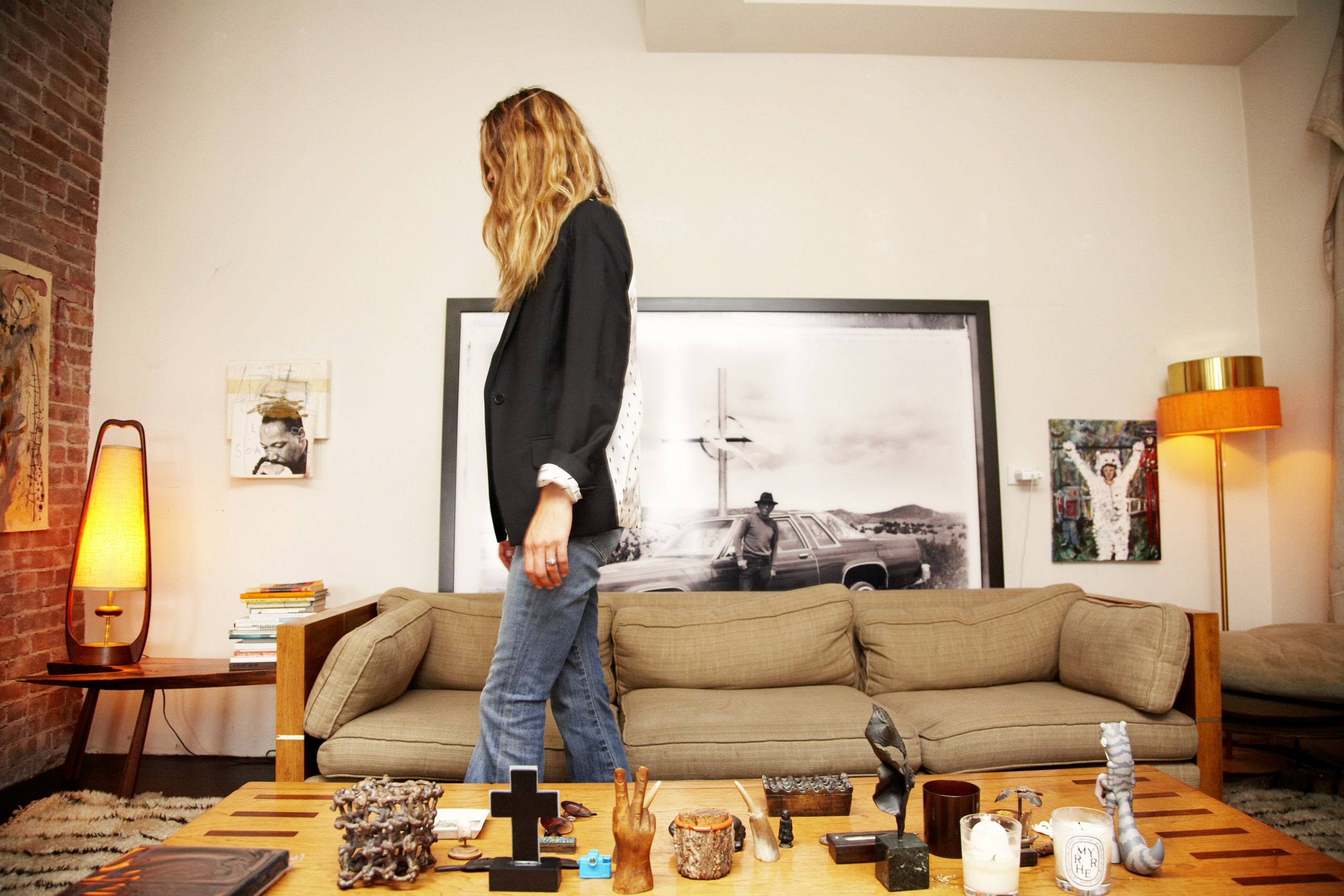 Erin in her Living Room