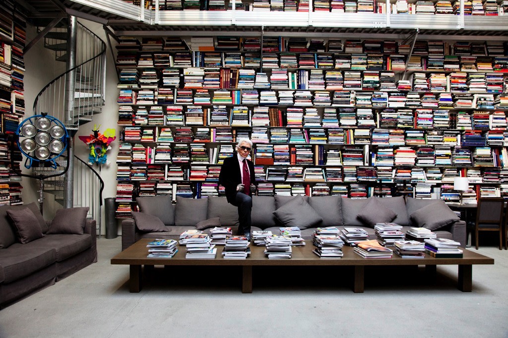 Karl in His Library