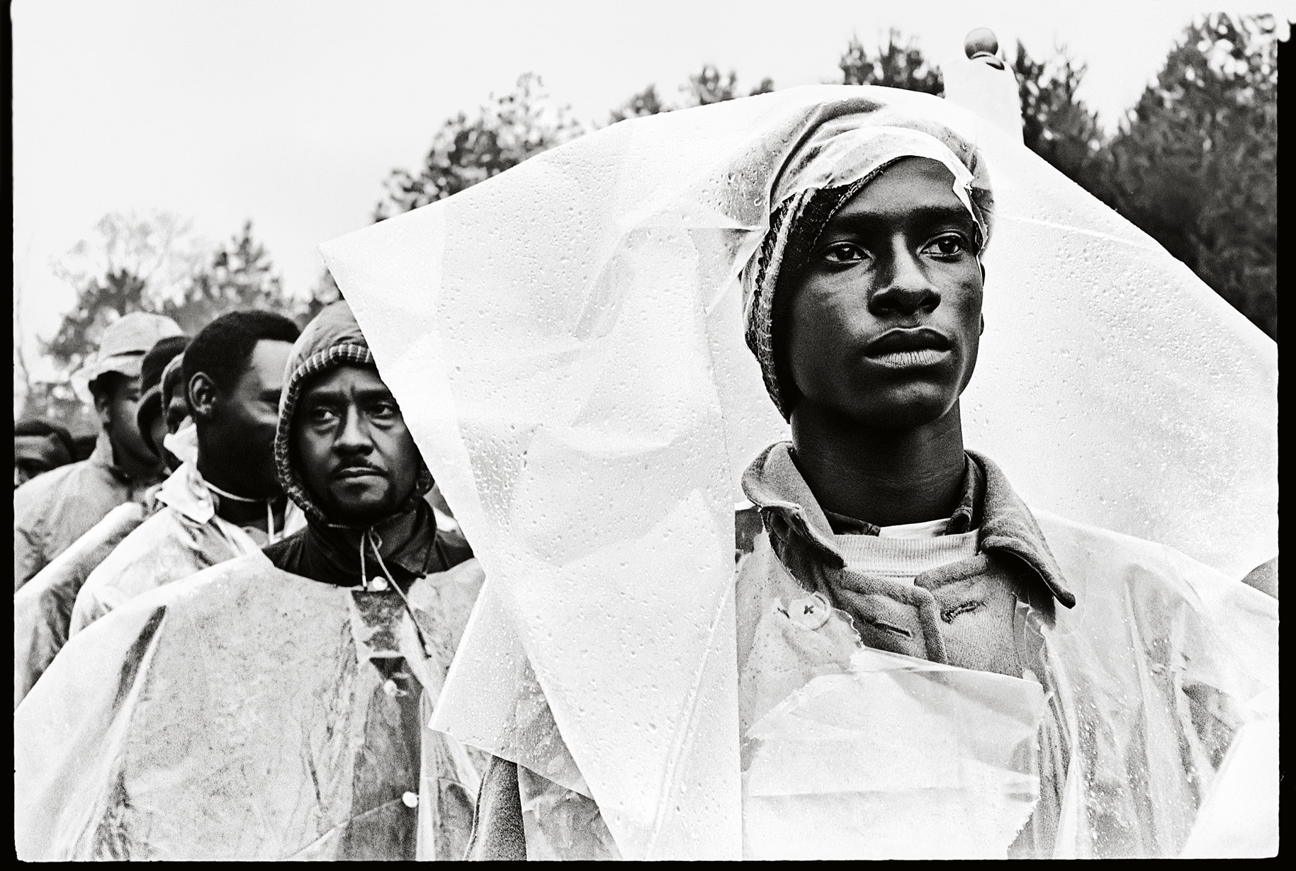 Selma Marchers in Rain