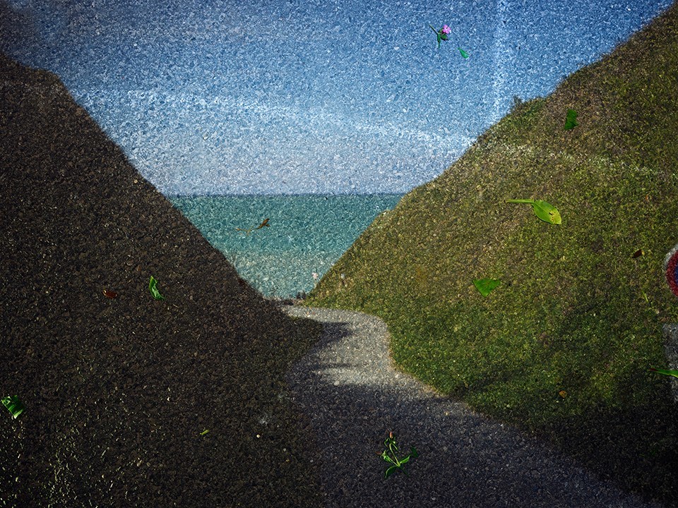 Tent-Camera Image on Ground: View of 'Le Petit Ailley,' Near Pourville Sur Mer, France