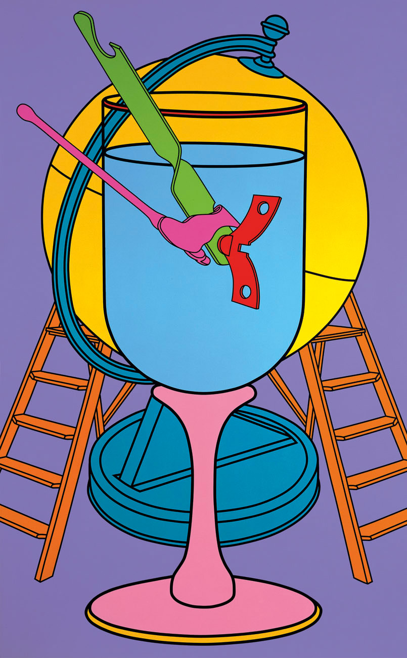 Untitled Wine Glass 2000 Michael Craig Martin