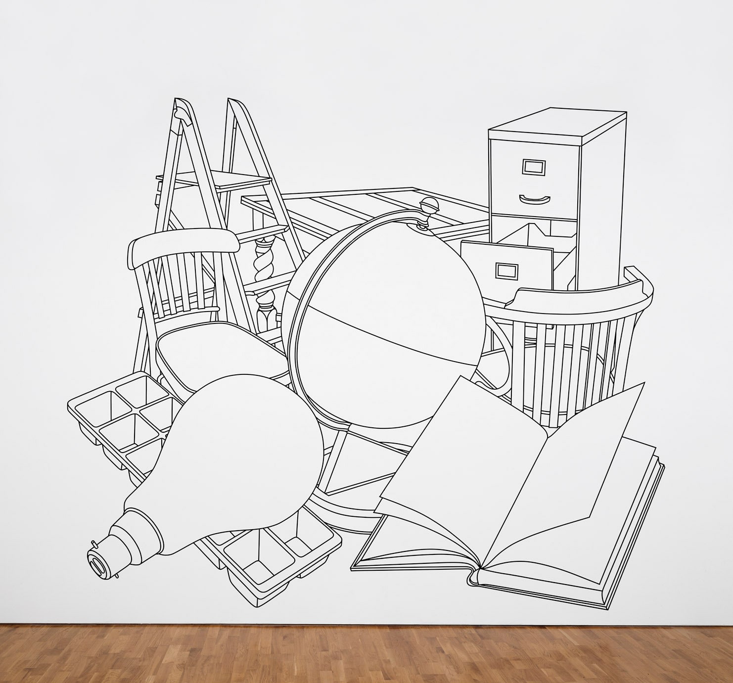 Reading (with Globe), 1980 | Michael Craig-Martin