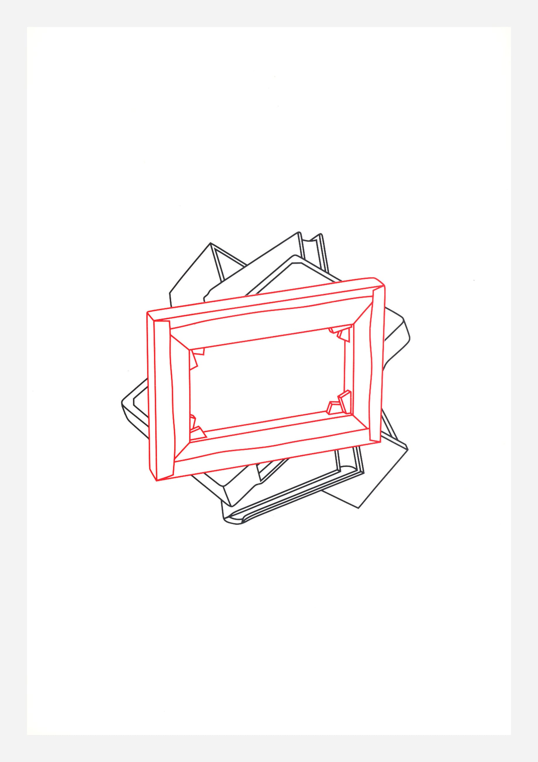 Order of Appearance (Book, Cassette, Canvas, Drawer), 1990