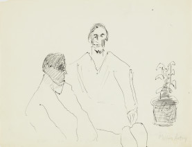 Milton Avery, Study for 'Two Poets', 1963