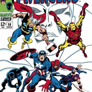 Stan Lee - Marvel, The Avengers #58 - The Avengers Assemble (canvas)