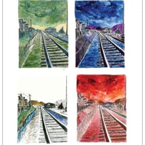 Bob Dylan, Train Tracks (set of 4 - medium format), 2012