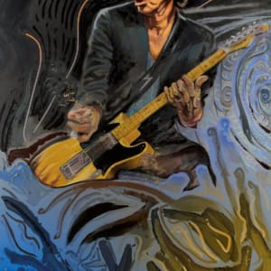 Ronnie Wood, The Blue Smoke Suite - Keith - Boxed Canvas Edition