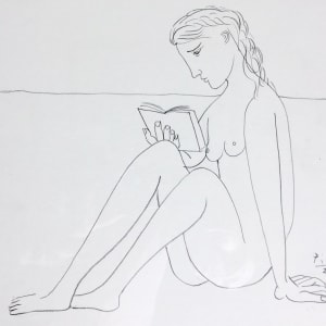 John Myatt, Reading Nude - Original