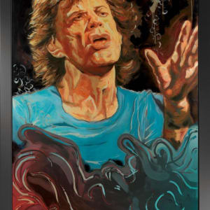 Ronnie Wood, The Blue Smoke Suite - Mick - Boxed Canvas Edition