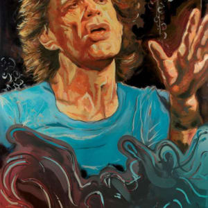 Ronnie Wood, The Blue Smoke Suite - Mick - Paper Edition