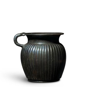 Greek black-glaze mug, 5th-4th century BC