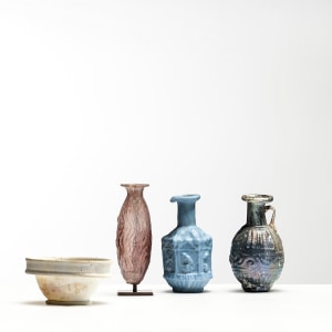 3. Roman hexagonal bottle, Sidon, mid-late 1st century AD