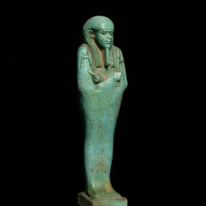Egyptian shabti for Padineith, Late Dynastic Period, 30th Dynasty, reign of Nectanebo I, c.380-360 BC