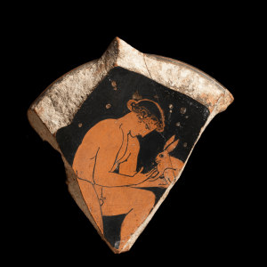 Greek red-figure fragment, Attributed to the Eretria Painter, Athens, 440-430 BC