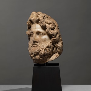 Roman head of a bearded god, c.2nd century AD