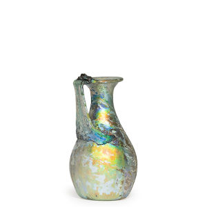 14. Roman jug with brilliant iridescence, c.3rd-4th century AD