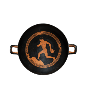 Greek red-figure kylix, Athens, c.480 BC, attributed to the Cage Painter (Dyfri Williams)