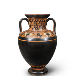 Greek black-figure eye amphora, Athens, c.530-520 BC, manner of the Antimenes Painter