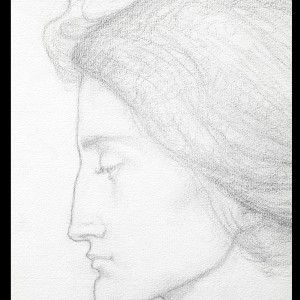 Suzanne Fabry, Portrait of a woman in profile, 1922