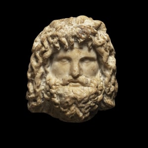 Roman head of Serapis, c.2nd century AD