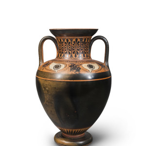 Greek black-figure eye amphora, Athens, c.530-520 BC, manner of the Antimenes Painter
