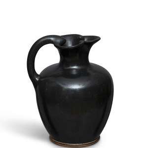 Greek black-glaze oinochoe, Athens, c.450 BC