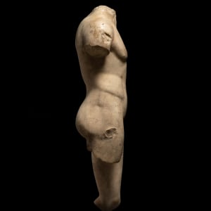 Roman life-size marble torso of a youth, c.2nd century AD