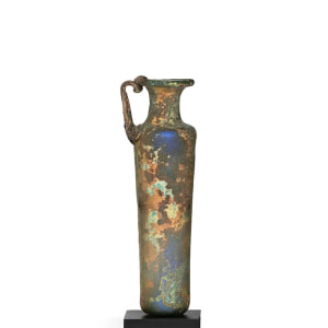 15. Roman tall jug with brilliant iridescence, c.3rd-4th century AD