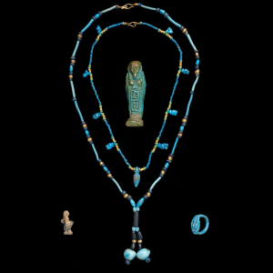 56. Egyptian bead necklace, New Kingdom-Late Dynastic Period, c.1550-300 BC