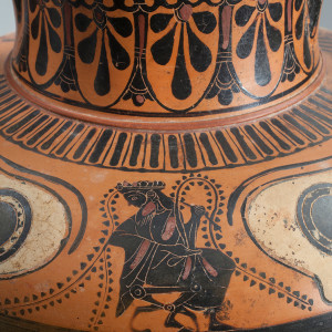 Greek black-figure eye amphora, Athens, c.530-520 BC, manner of the Antimenes Painter