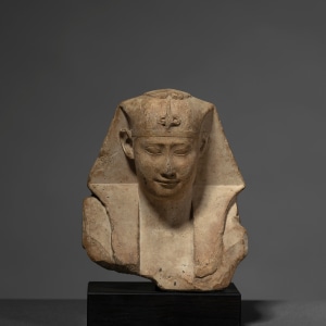 Egyptian sculptor’s model of a royal bust, Late Dynastic Period, 30th Dynasty-Ptolemaic Period, c.380-30 BC