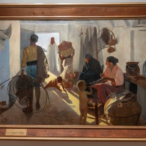 Ana María Giménez Cerra (Spanish, b.1900-?), Study of a Fisherman for the painting 'Trabajadores del Mar'', c.1925