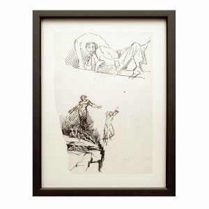 Alexandre-Louis Leloir, Study of a gentleman smoking, and a Last Judgement scene