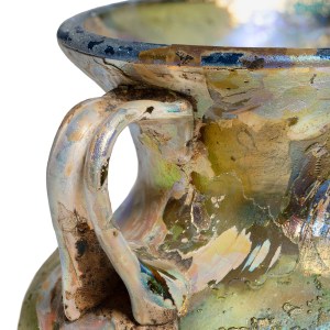 17. Roman amphoriskos with brilliant iridescence, c.3rd-4th century AD