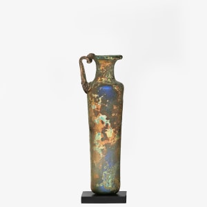 15. Roman tall jug with brilliant iridescence, c.3rd-4th century AD