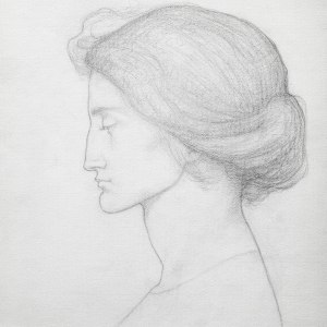 Suzanne Fabry, Portrait of a woman in profile, 1922