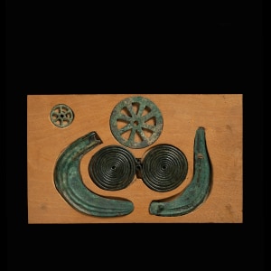 European spectacle fibula, Eastern France, Bronze Age, 8th century BC