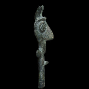 Piravend male horned figure, Iran, Luristan region, c.1000-750 BC