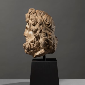 Roman head of a bearded god, c.2nd century AD